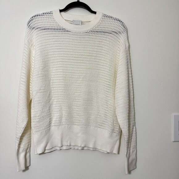 Varley Women’s Open Knit Sweater Size S Pull Over Crew Neck - Picture 2 of 8